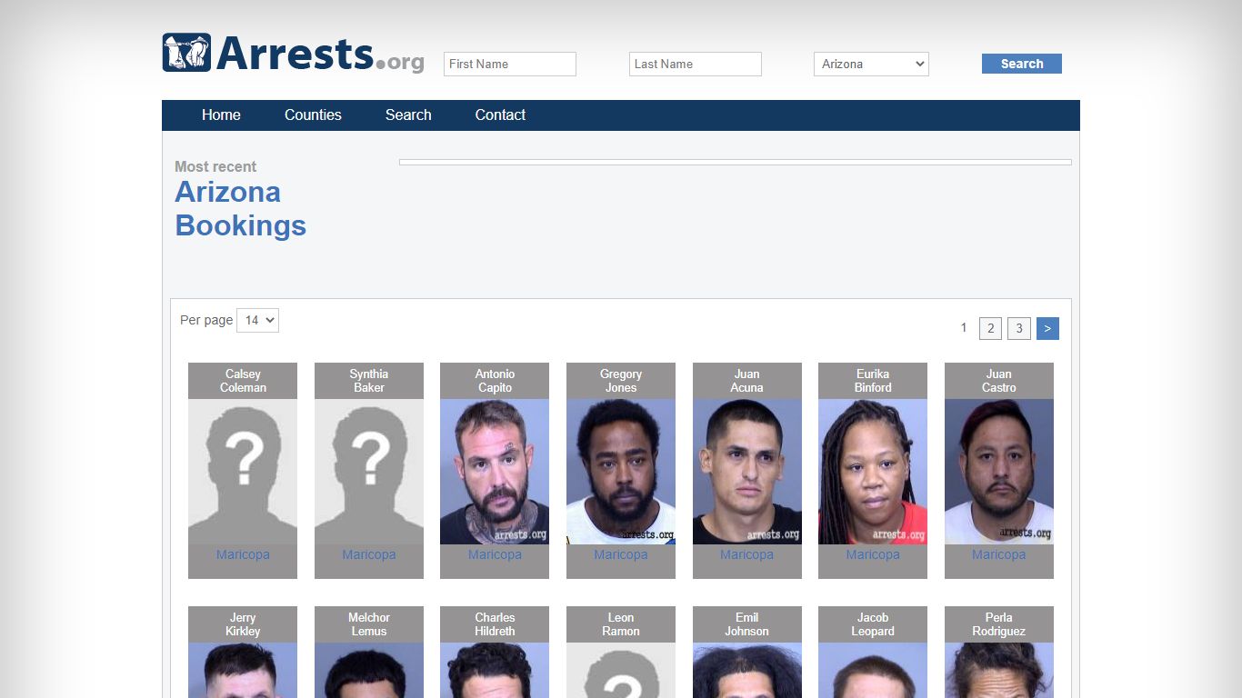 Arizona Arrests and Inmate Search